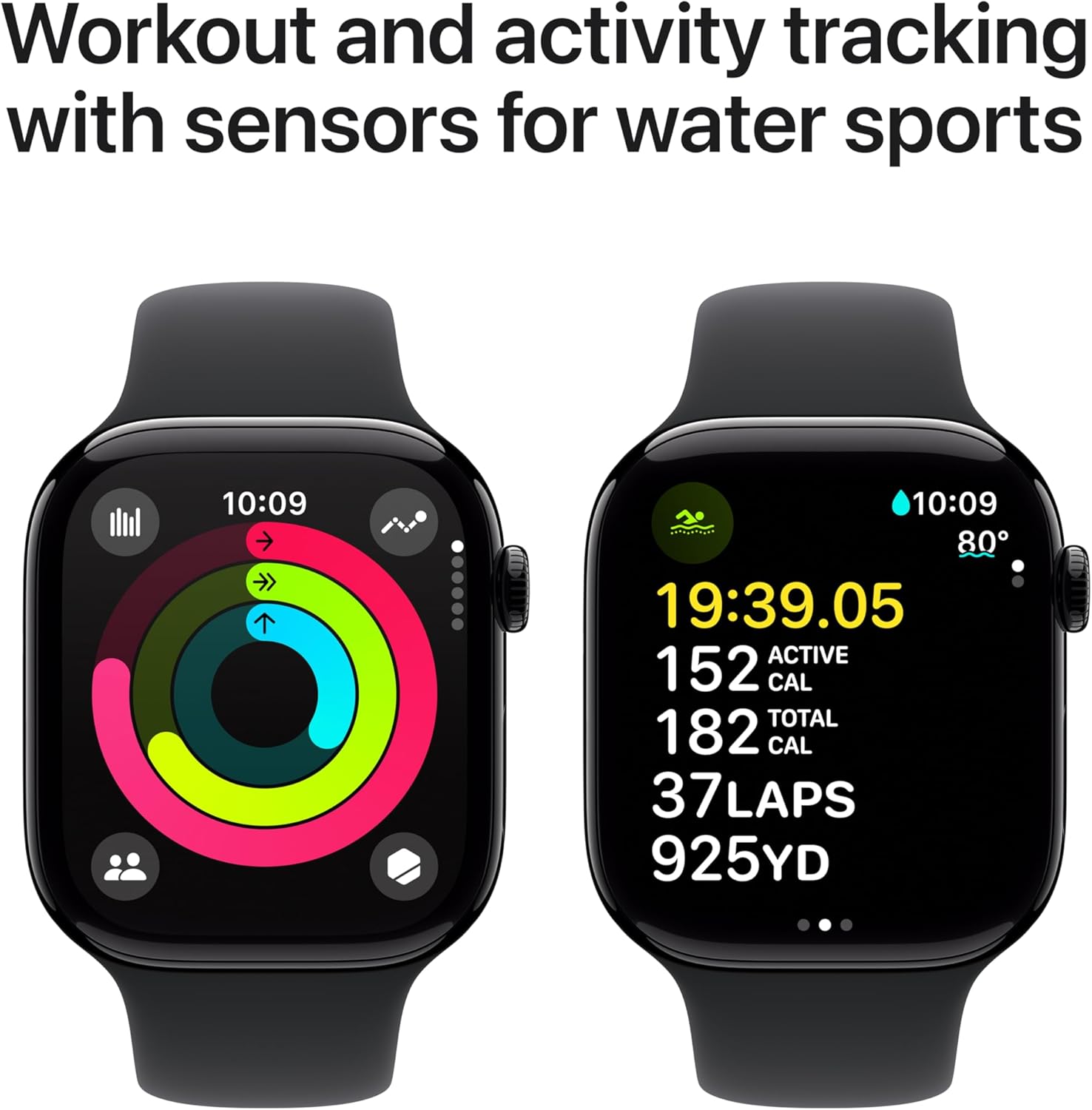 Apple Watch Series 10 Smartwatch with Jet Black Aluminium Case 