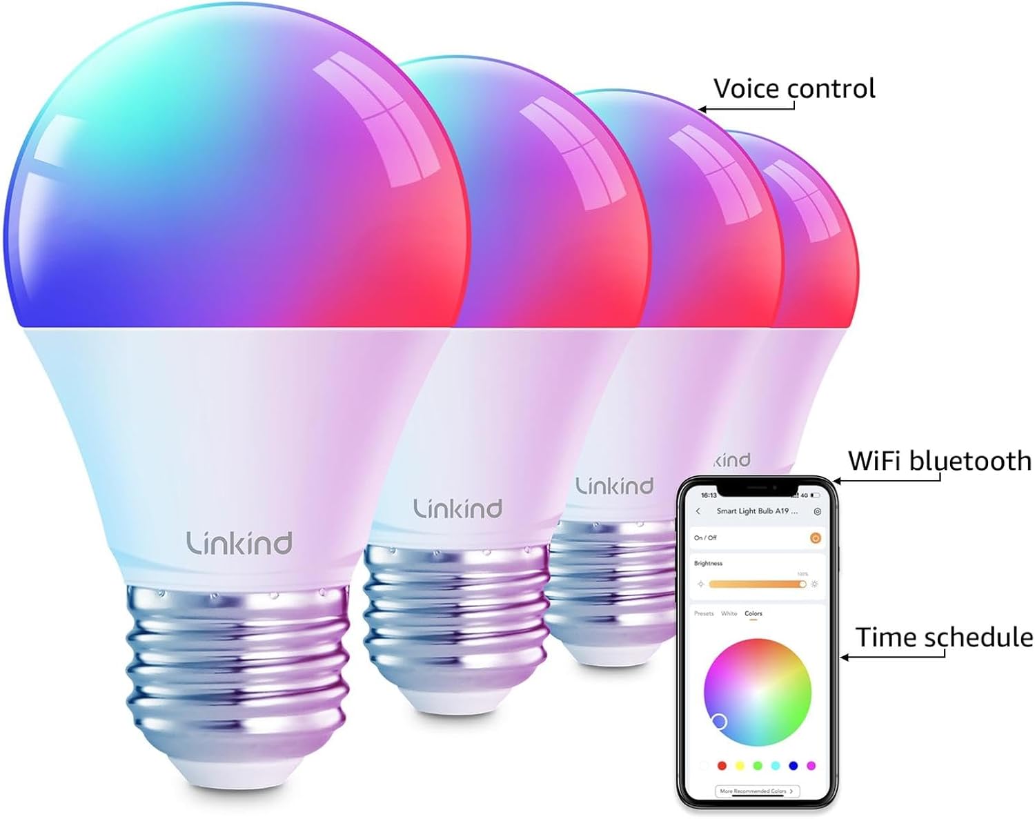 Linkind Smart Light Bulbs, Smart Bulb 