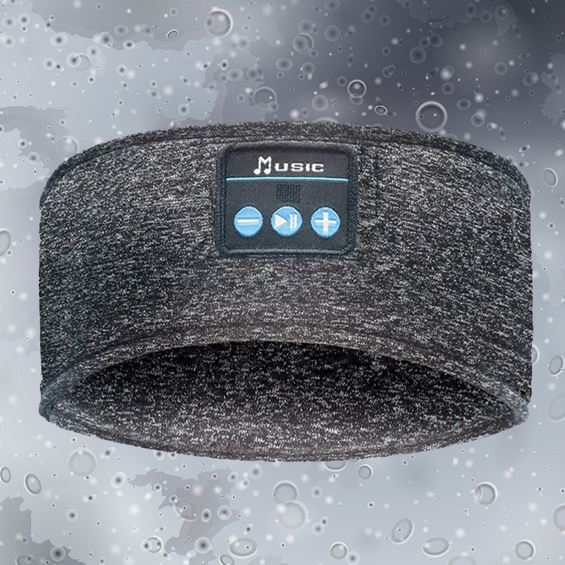 Bluetooth Headband Wireless Music Sleeping Earphone Headphone Sleep Earbud HD Stereo Speaker for Sleeping, Workout, Jogging, Yoga - Grey
