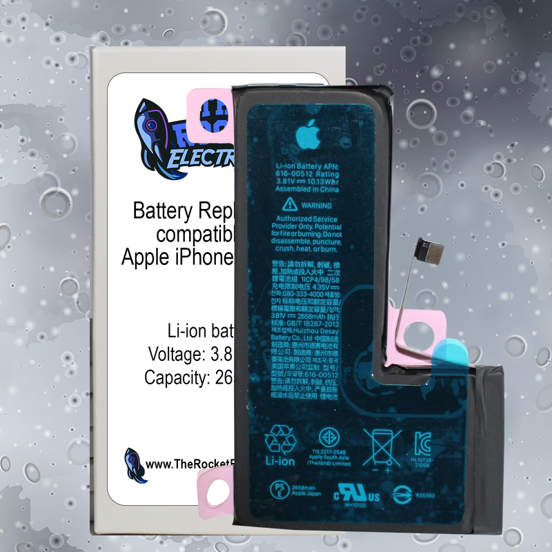 2658mAh Li-ion Battery Replacement for Apple iPhone XS 5.8 inch